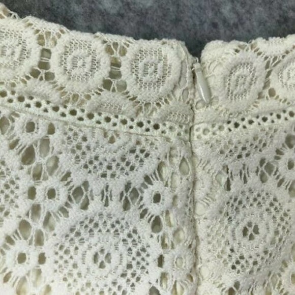 Cotton Crochet Lace Sleeveless Dress Charter Club 2X Ivory Cream* - Picture 8 of 10